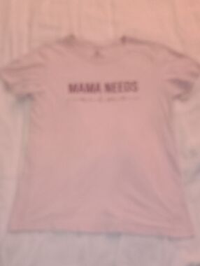 Girls' Pink 'Mama Needs' Short Sleeve Graphic Tee